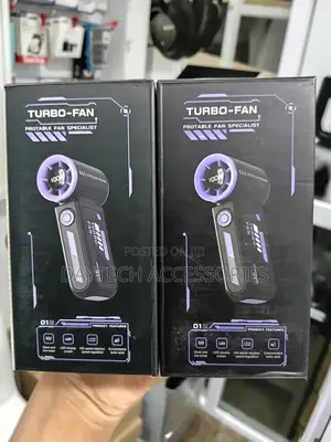 Portable Turbo Fan for Home, Office, and Outdoor Use.