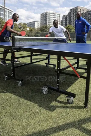 Foldable Table Tennis Table With Wheels