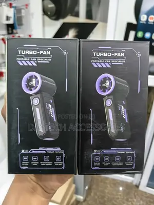 Turbo Universal High Speed ​​Rechargeable Handheld Cooling Fan.