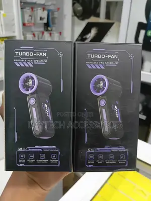 Turbo Universal High Speed ​​Rechargeable Handheld Cooling Fan.