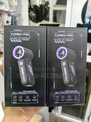 Turbo Universal High Speed ​​Rechargeable Handheld Cooling Fan.