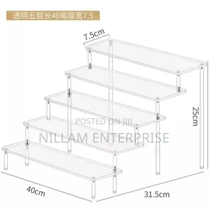 Clear 4-Tier Acrylic Perfume Display Stand*