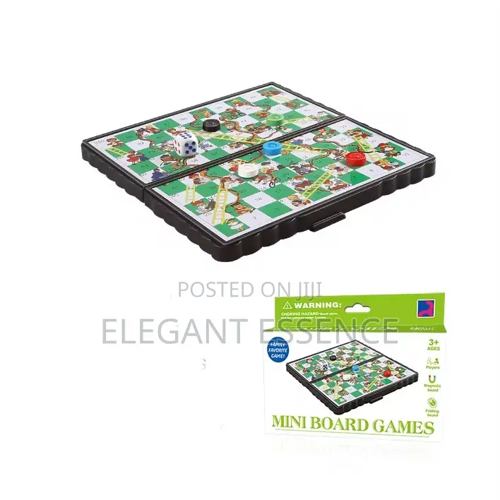 Mini Board Game Snake and Ladder Chess Game-Small