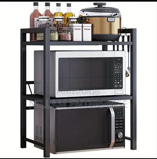 Double Layer Heavy-Duty Adjustable Microwave Stand* - thumbnail 5