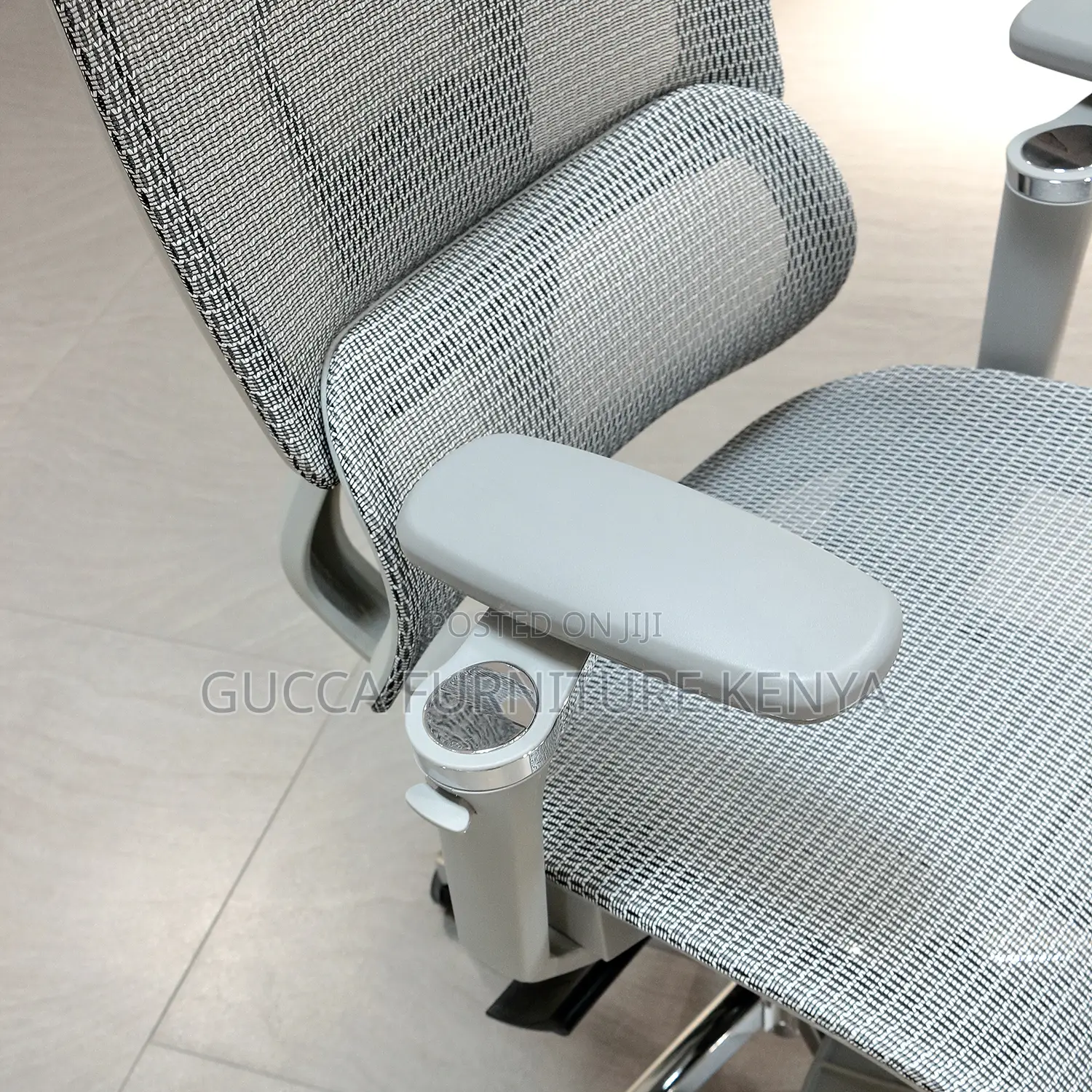 White Reclining Orthopedic Mesh Computer Seat
