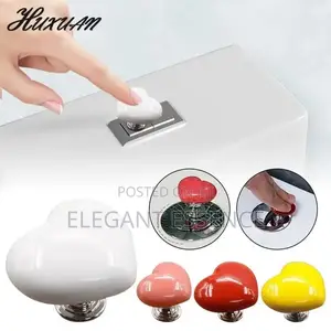 2pcs Heart Shape Toilet Presser Love Toilet Press