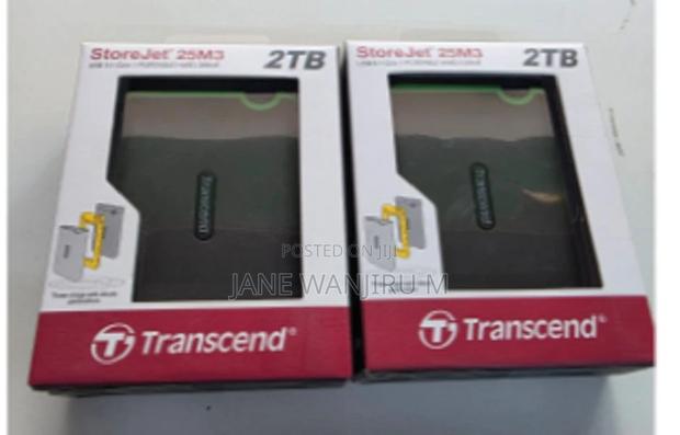 New Transcend External HDD 2tb - Iron Grey - Ts2tsj25m3s