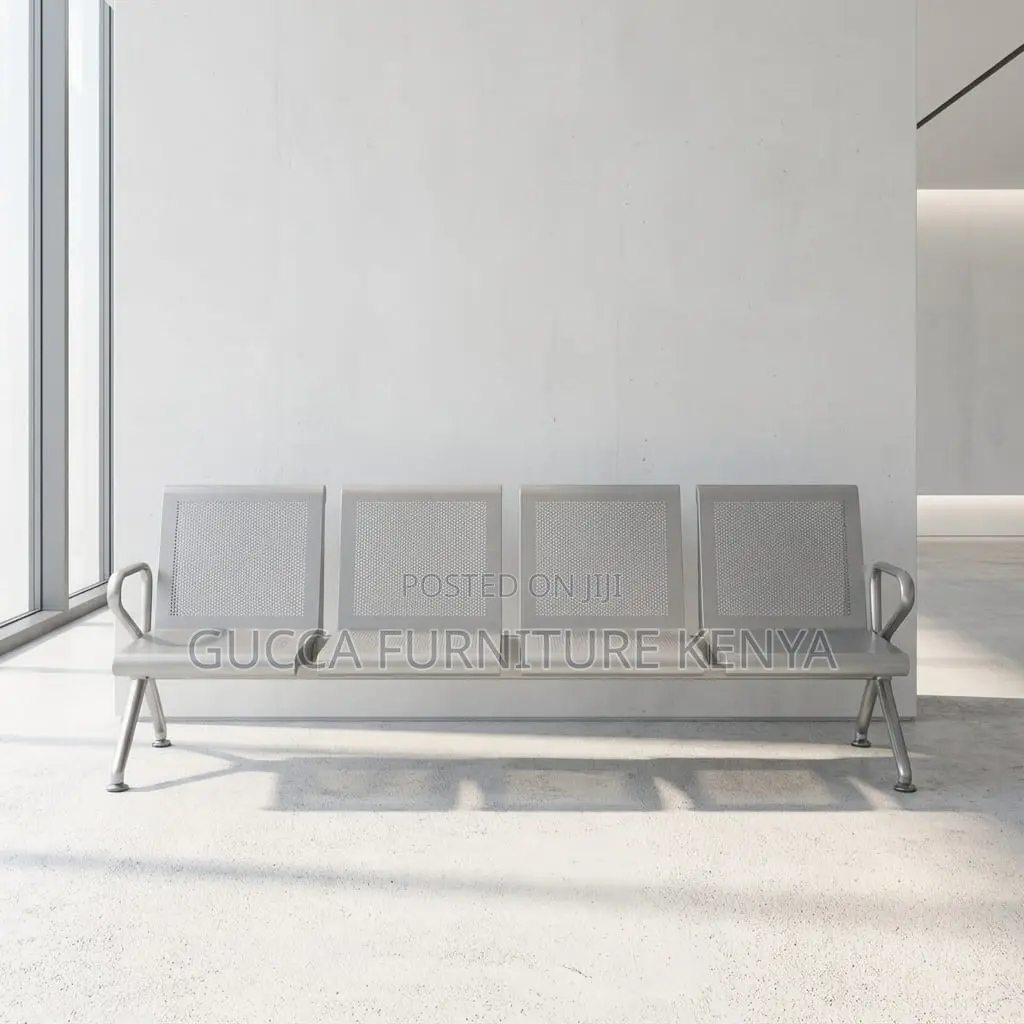 4-Seater Heavy Duty Non-Padded Visitor's Bench