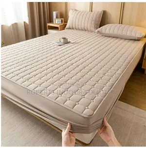 Khaki Colour Mattress Pad
