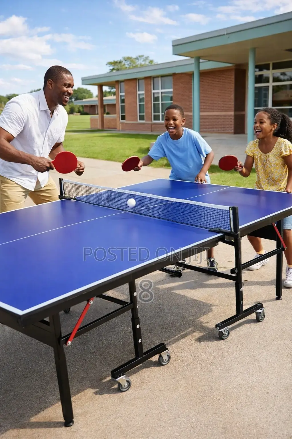 Adjustable Height Ping Pong Table