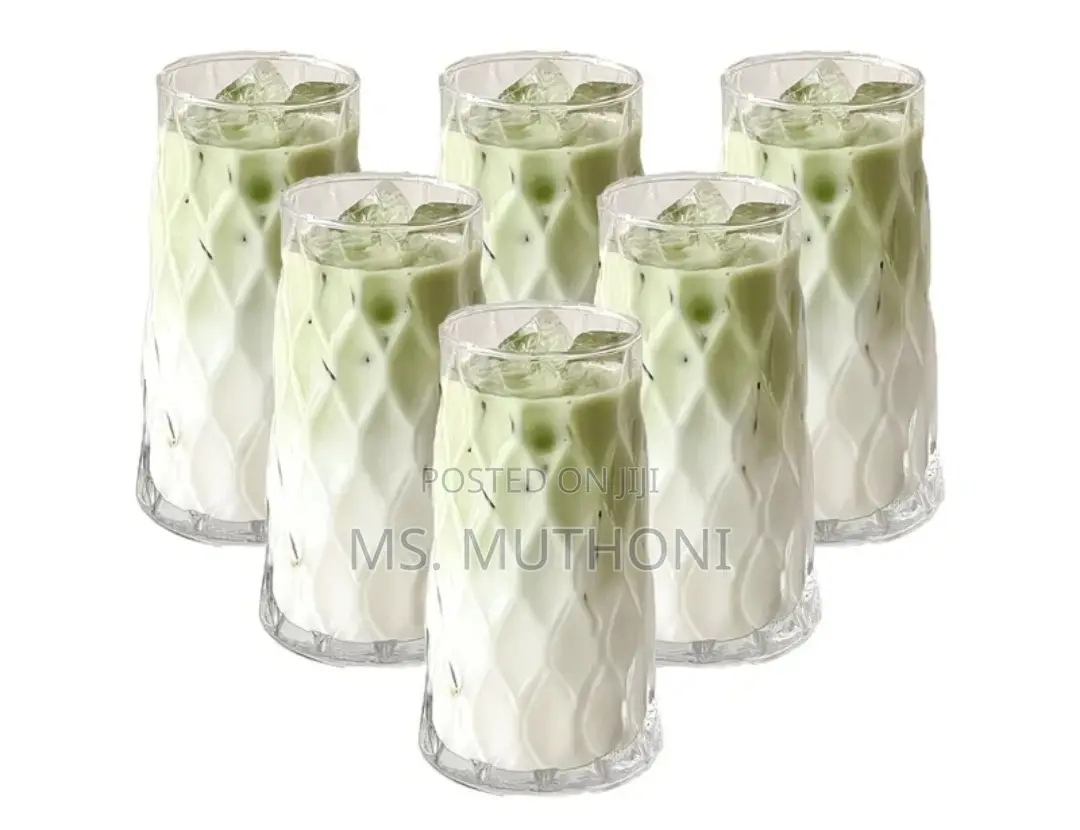 6pcs Diamond Rhobus Multifunctional Glass Cups*