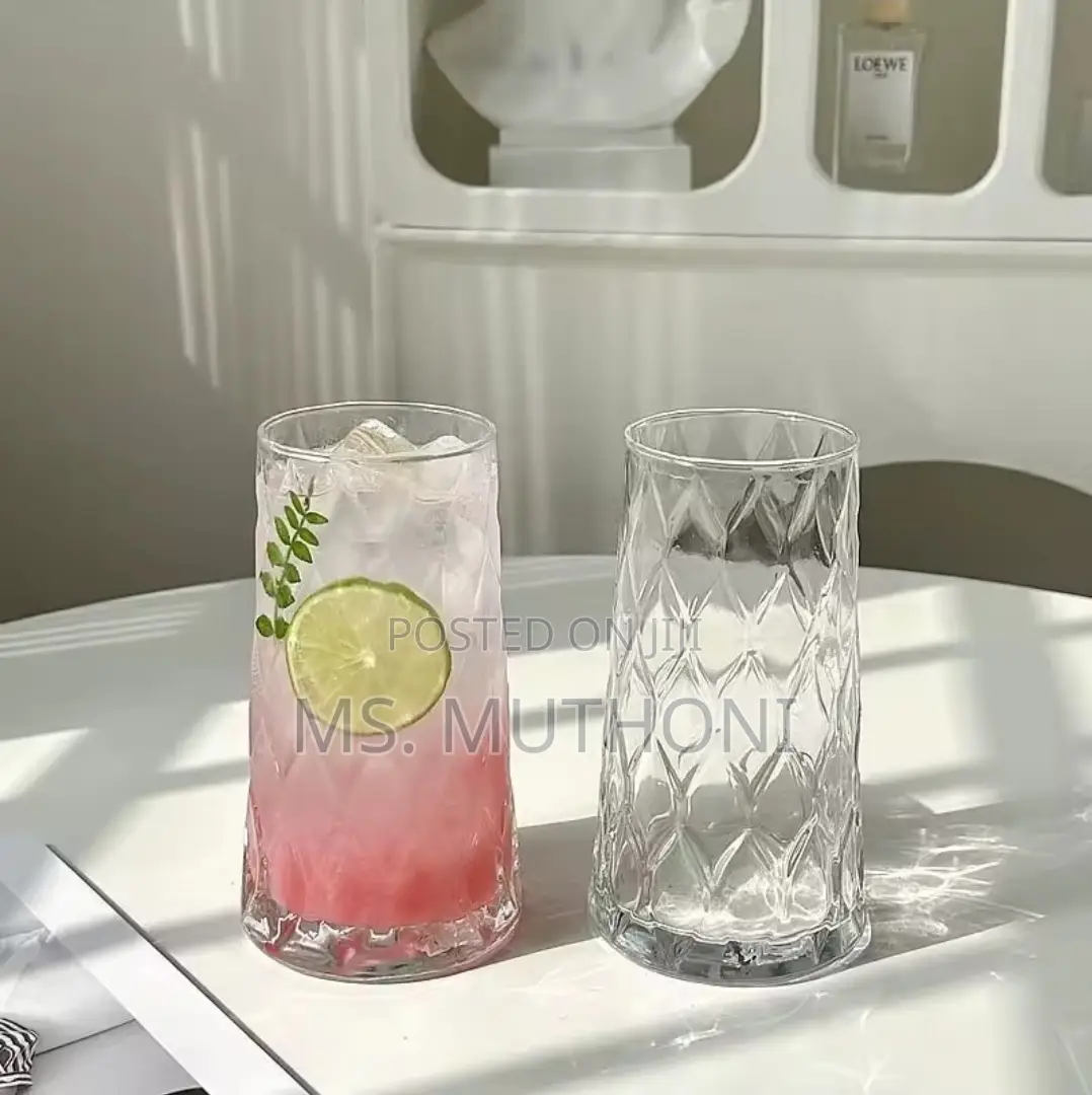 6pcs Diamond Rhobus Multifunctional Glass Cups*