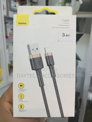 3m Baseus Cafule Series Usb to Lightning Charging and Data Cable.