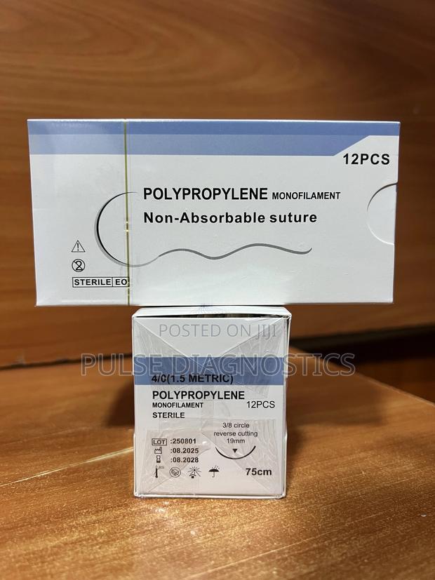 Prolene Sterile Surgical Sutures 4/0 Rc – Polypropylene Monofilament - main view