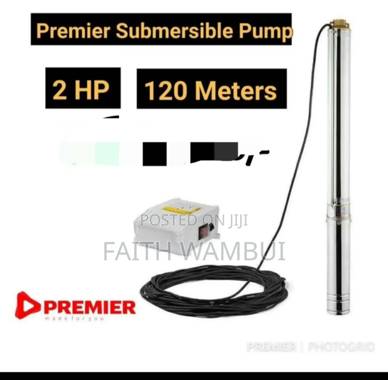 Professional Premier 2hp Submersible Pump