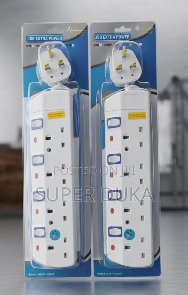 JSB Extra Power 4-Way Extension Socket With Individual Switches. - main view