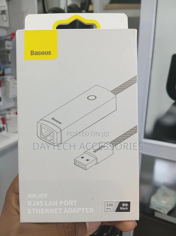 Baseus Lite Series Usb to Rj45 Network Adapter 100mbps (Grey) - thumbnail 2