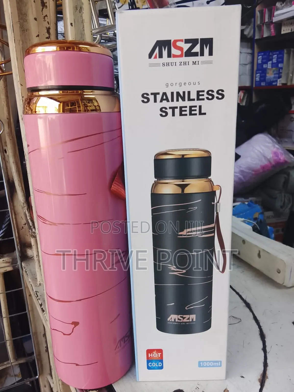 Double Wall 1ltr Vacuum Water Bottle