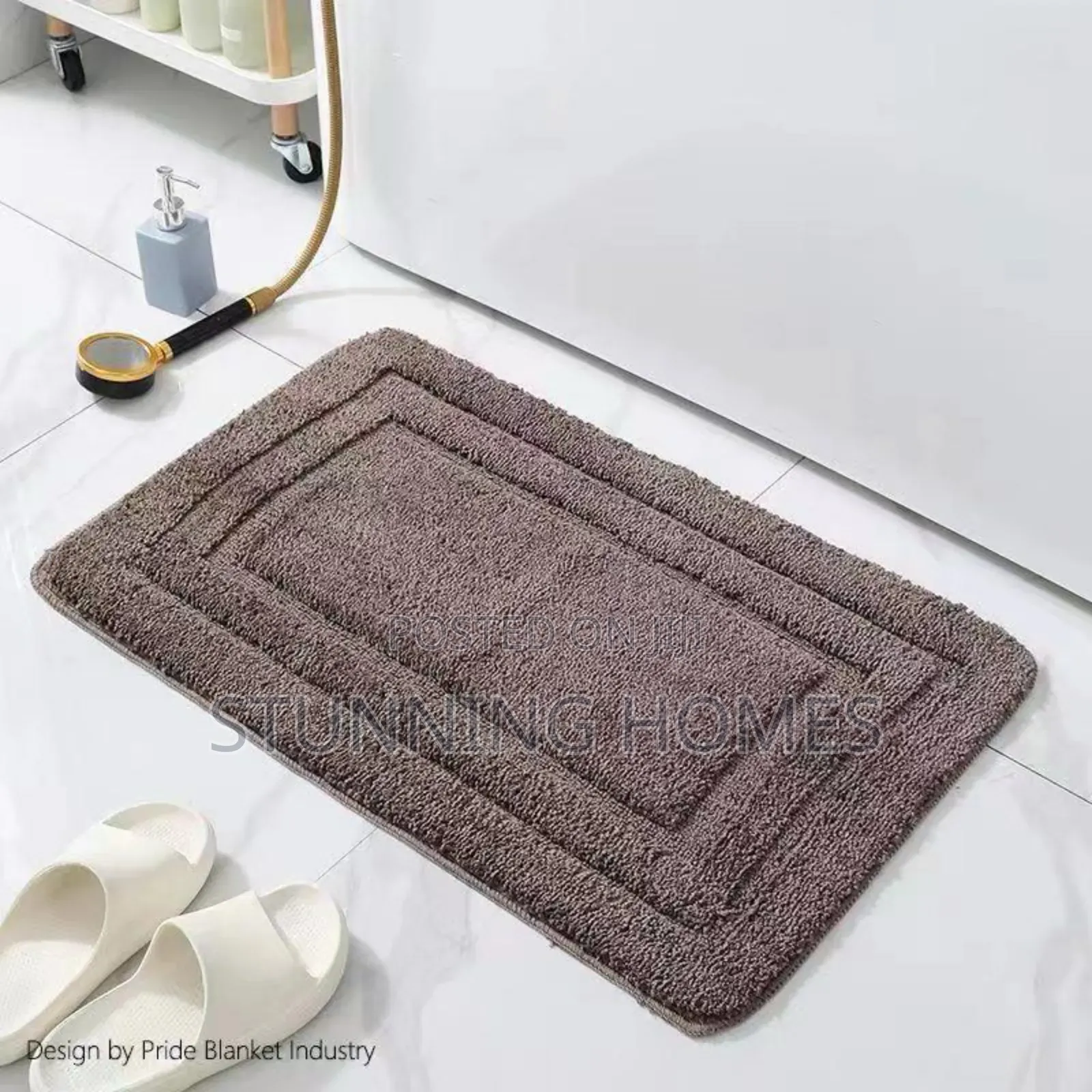 Floked Bathroom Mats