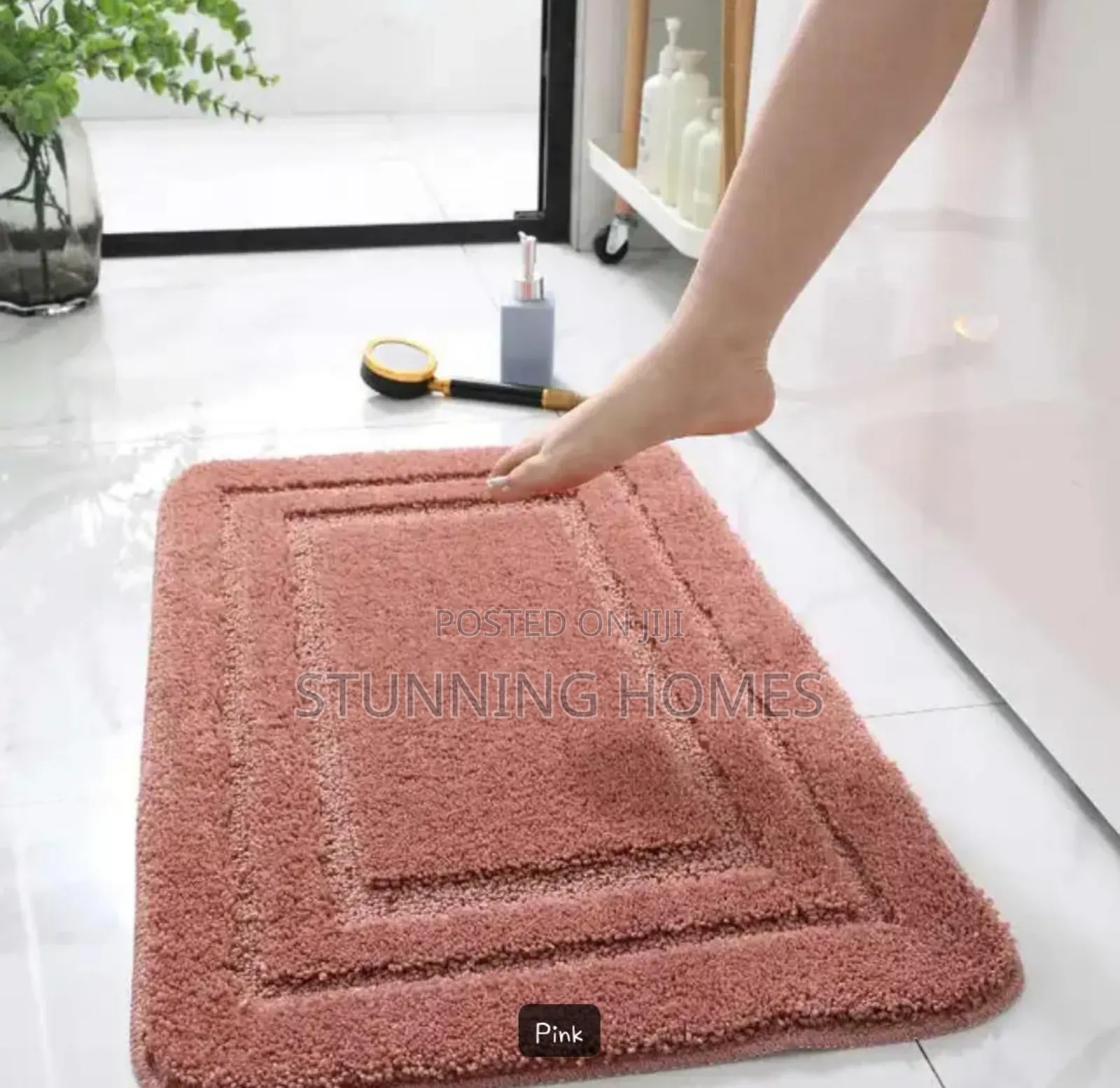 Floked Bathroom Mats