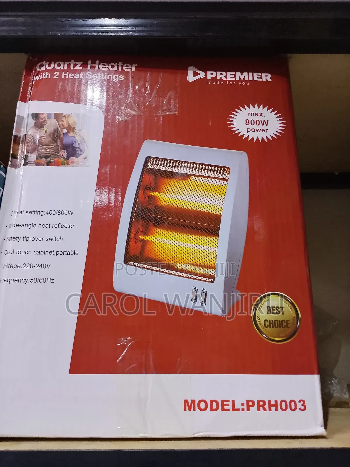 Quartz Premier Room Heater/800w Premier Room Heater