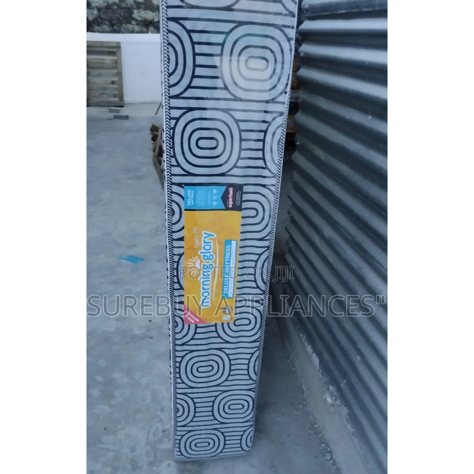 Durable 5 by 6 Plain Foam Mattress 10-Inch Thick Support