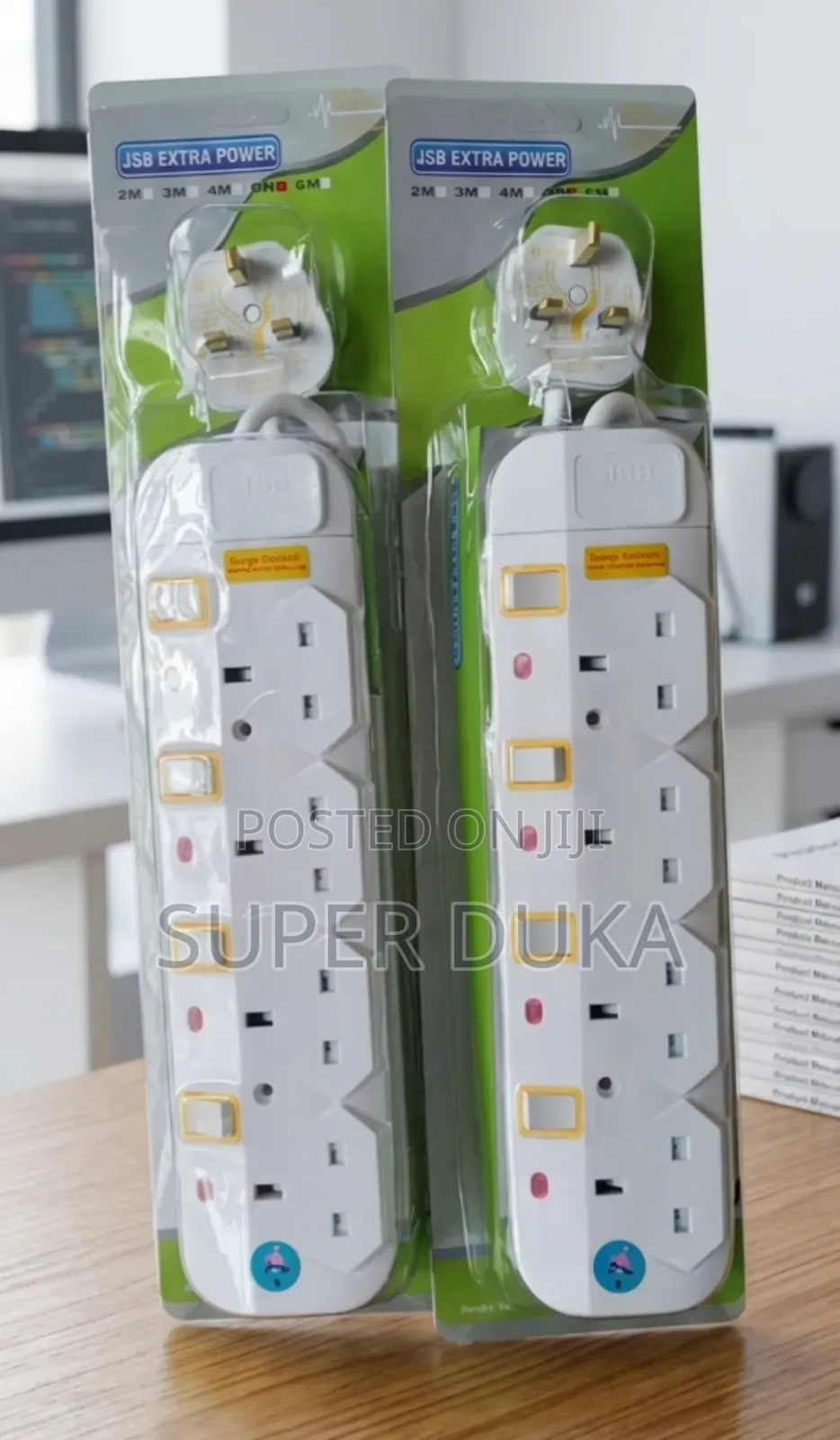 JSB 5 Way Surge Protected Extension Cable 5 Meters Heavy Duty.