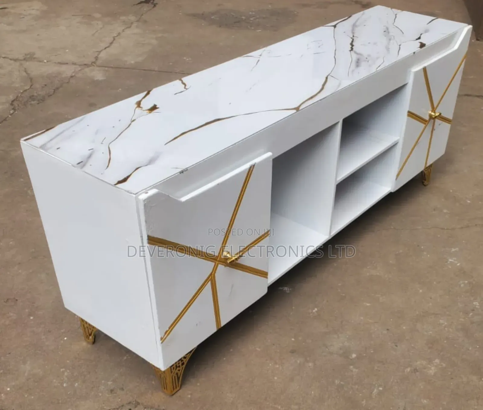 6.6fts Executive Box Tv Stand With Laminating Marble