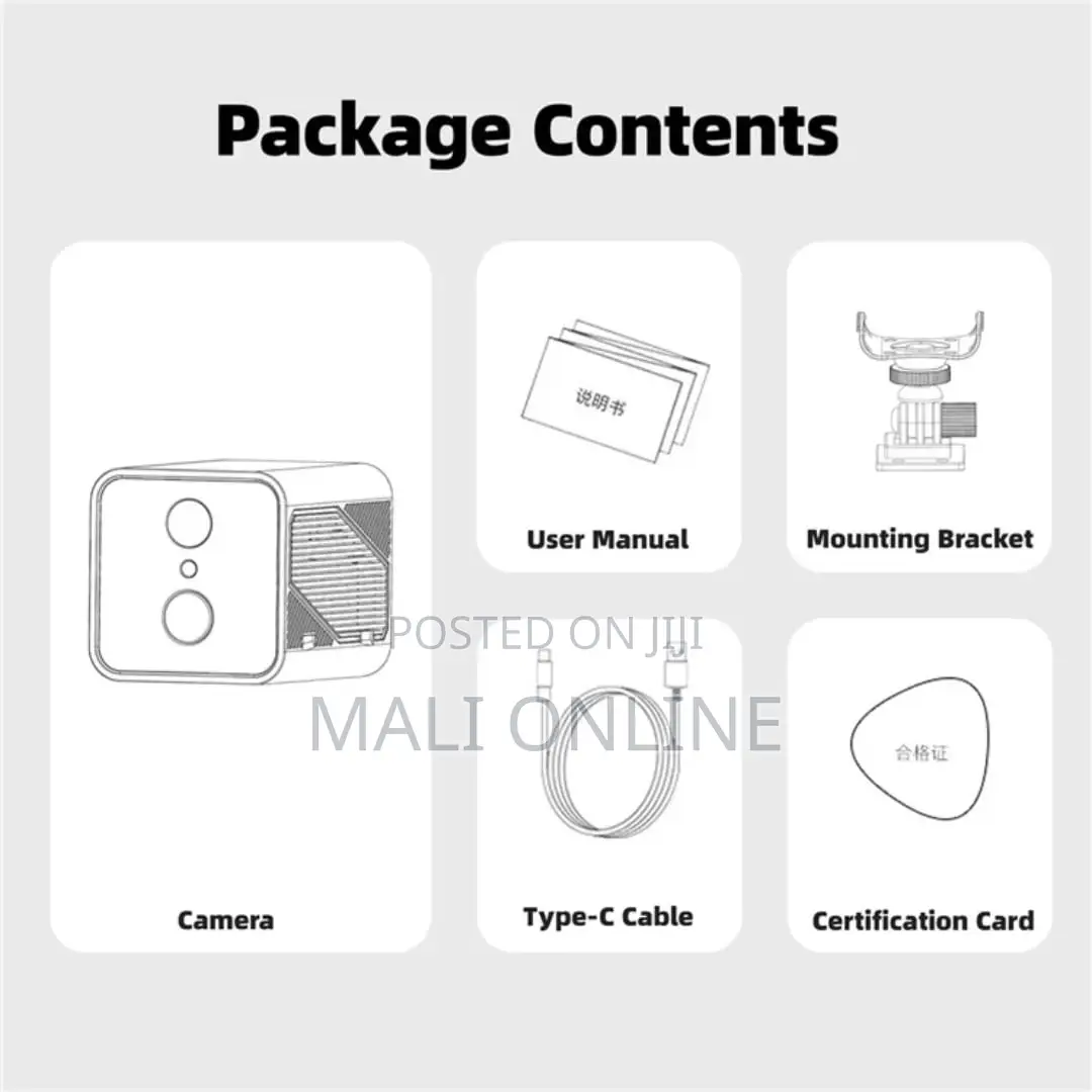 4g Wireless Cube Camera 1080p Hd Security Camera Night Vision 3000mah