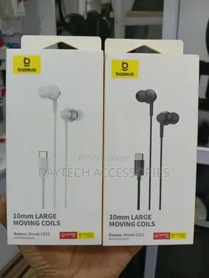 The Baseus Encok Cz11 Wired Earphone With a Type-C Connector.