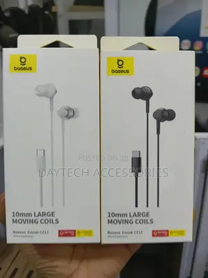 The Baseus Encok Cz11 Wired Earphone With a Type-C Connector.