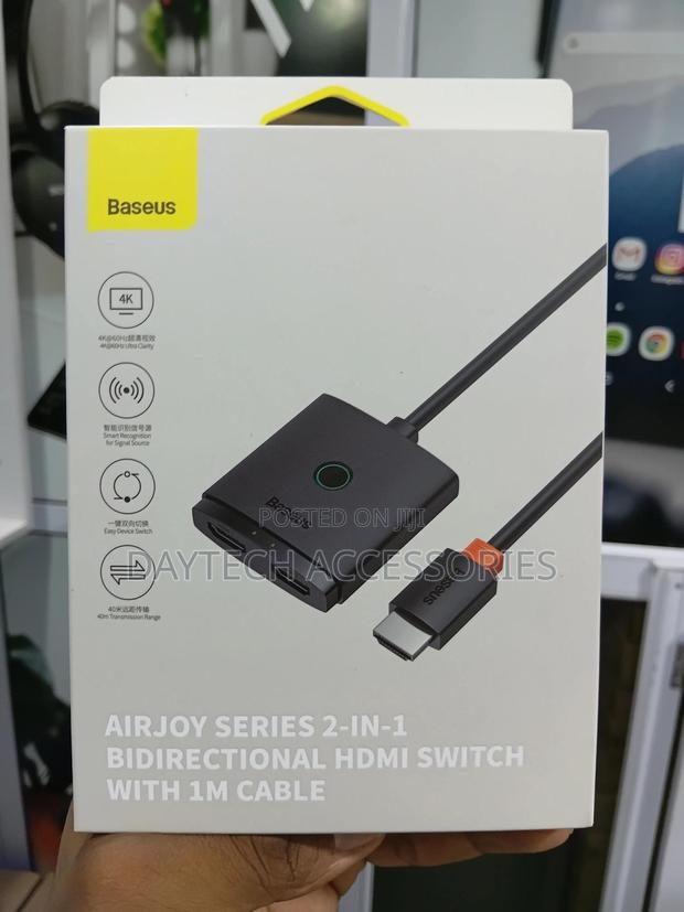 This Is a Baseus Airjoy Series 2-in-1 Bidirectional Hdmi Switch. - thumbnail 2