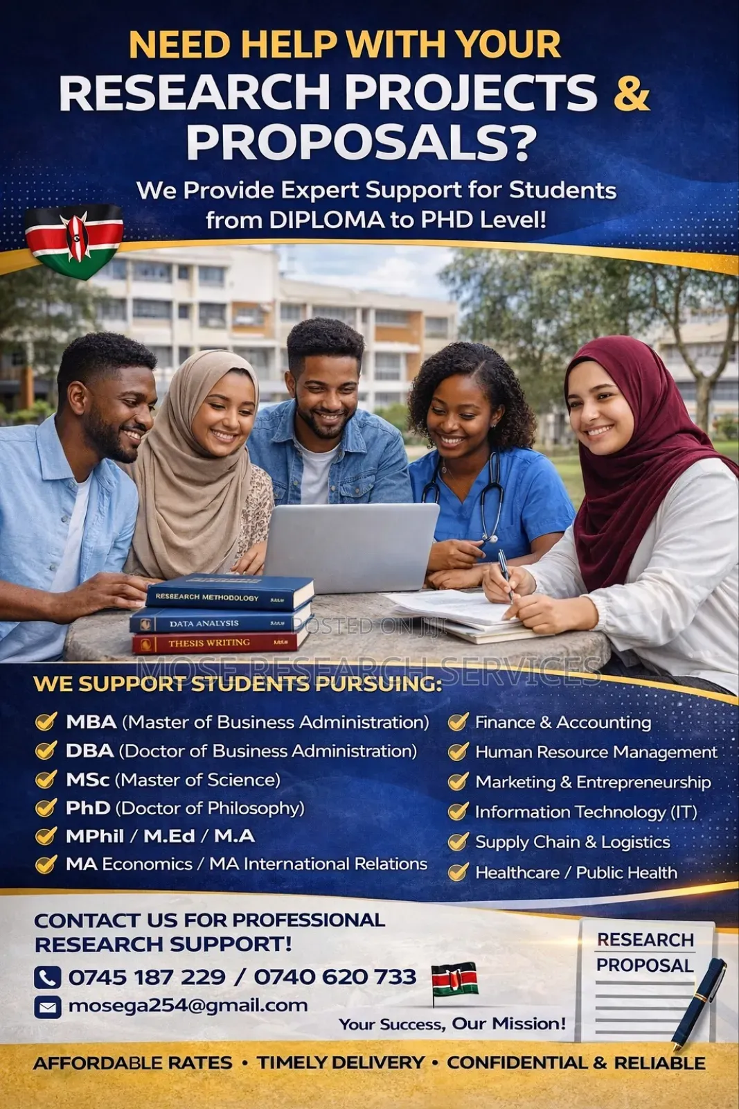Research Thesis,Bachelors,Masters,Doctorate PHD Research Support