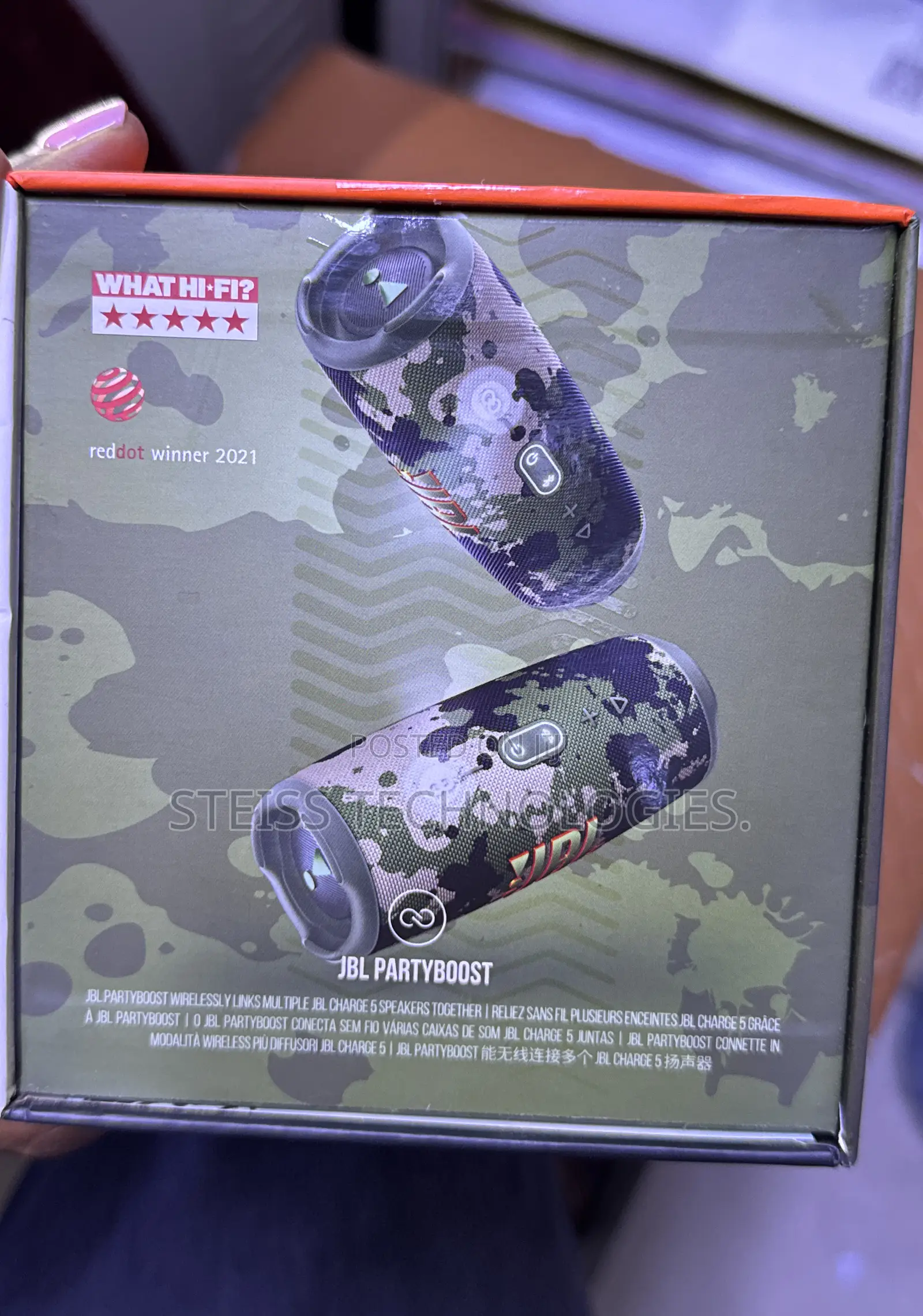 JBL Camouflage Charge 5 Bluetooth Speaker