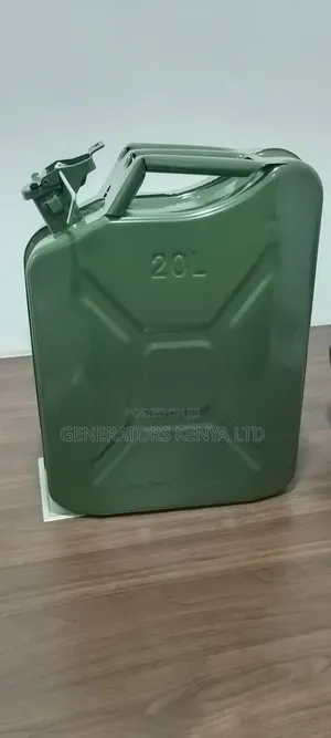 Green 20l Metal Jerry Can With Spout System