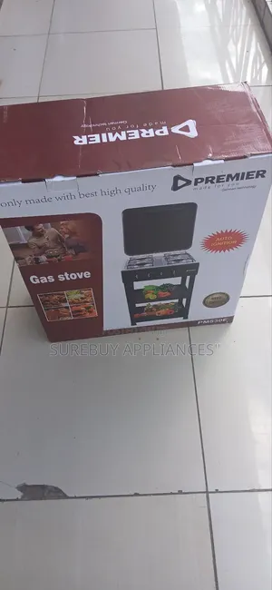 Premier 4 Gas Stove With Shelves – Efficient Spacious