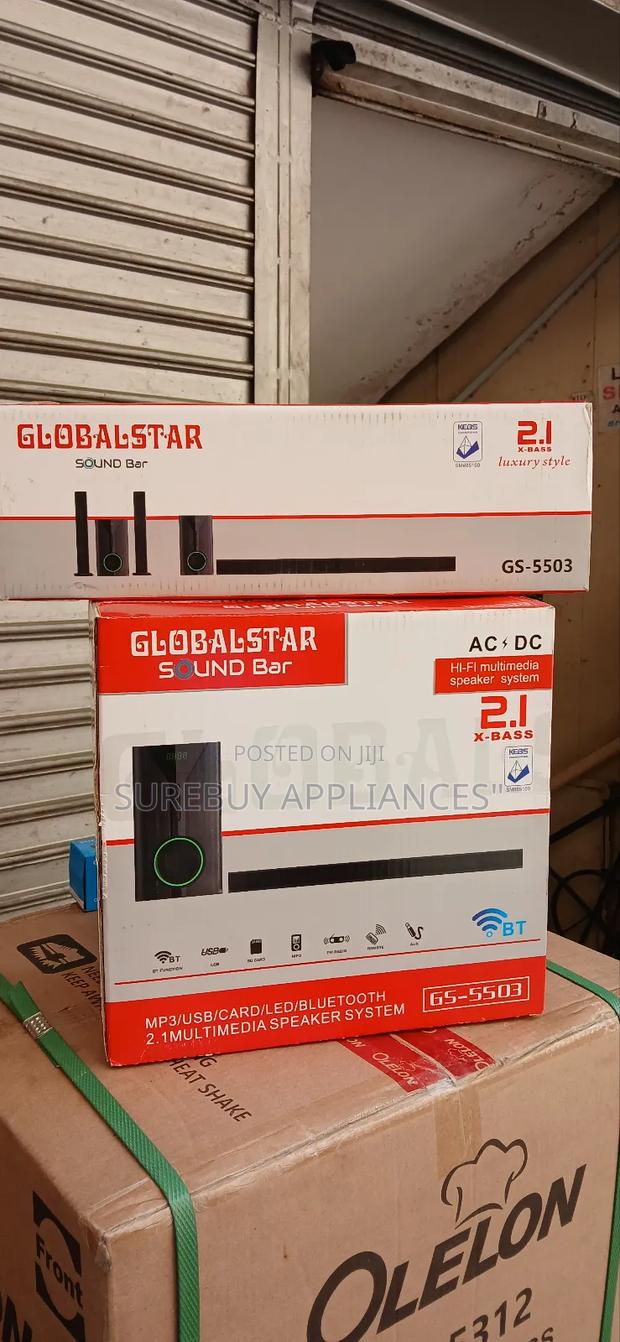 Globalstar 2.1 Channel Tall Boy Subwoofer – Bluetooth Usb Fm