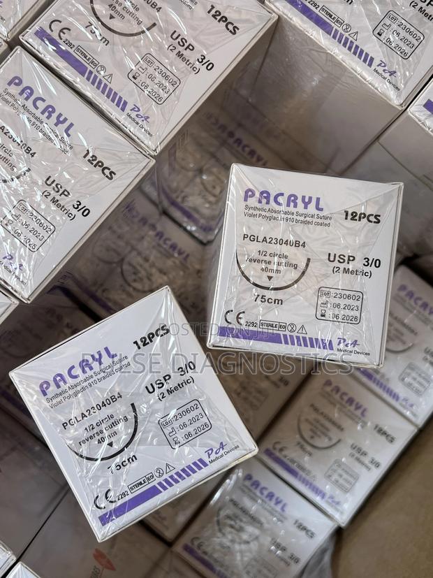 Pacryl | Vicryl Surgical Sutures 3/0(Rc)– Absorbable Polyglactin 910 - main view