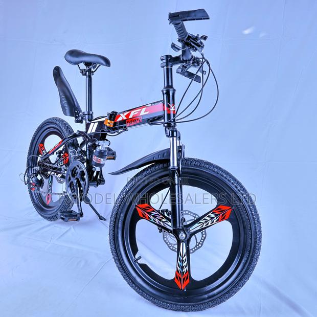 Ages 8-13 Red XFL Foldable – 21-Speed Gears - main view