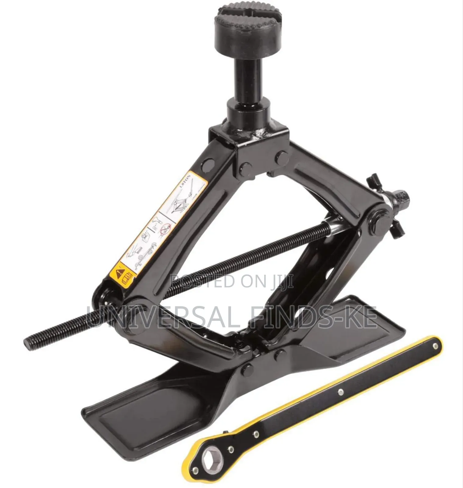 A Metallic Scissor Jack With 2 Ton
