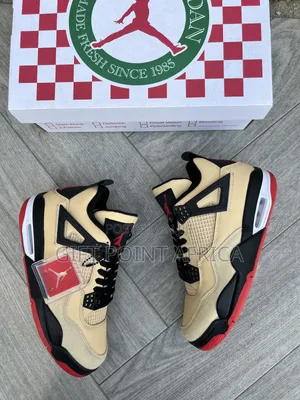 Nike Air Jordan 4 Retro "Pizza" Sneakers.