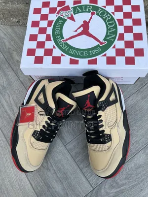 Nike Air Jordan 4 Retro "Pizza" Sneakers.