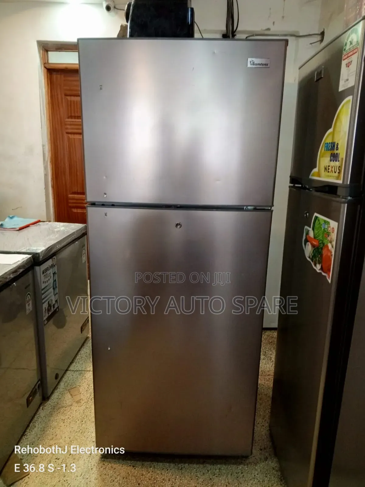 Ramtons Gray Double Door Fridge