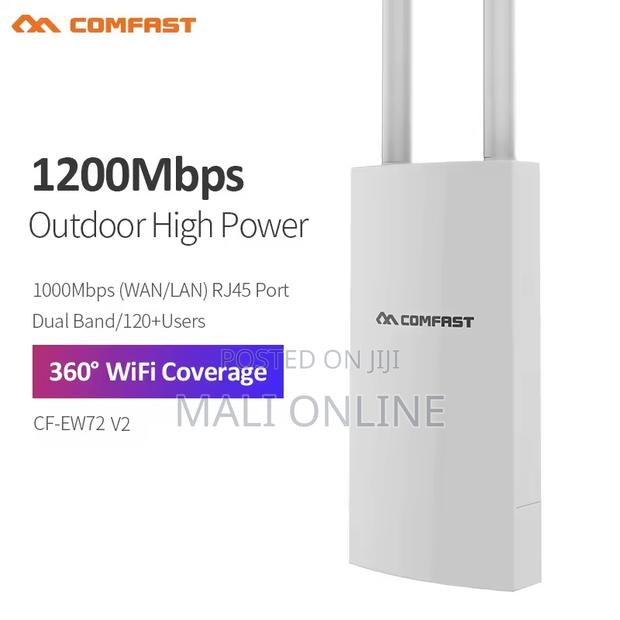 Comfast Outdoor Access Point Wifi Router 1200mbps Dual Band 500m Range - main view