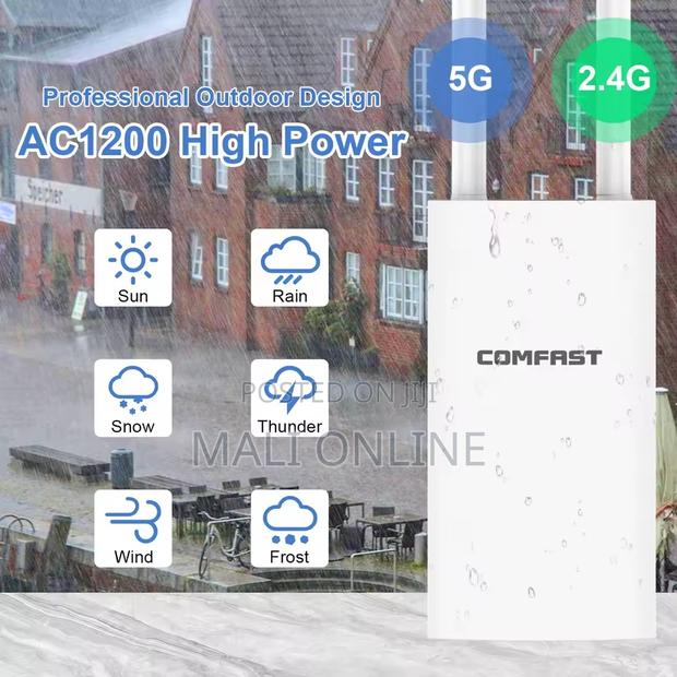 Comfast Outdoor Access Point Wifi Router 1200mbps Dual Band 500m Range - thumbnail 2