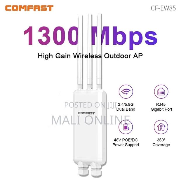 Comfast Wifi Access Point 1300mbps Dual Band Repeater Router 3 Antenna