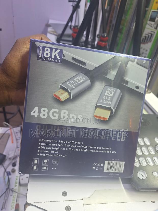 Premium Hdmi to Hdmi Cable High Speed 2.1v 48gbps - thumbnail 2