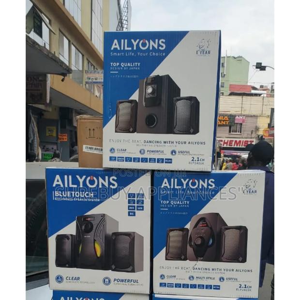 Ailyons 2.1 Channel Deep Bass Woofer System With Bluetooth