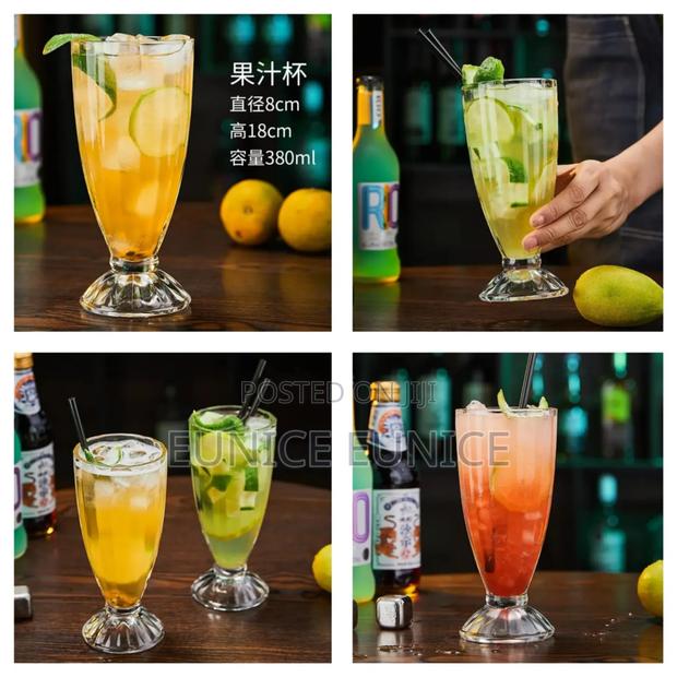 6pcs Smoothie/ Milk Shake Glasses at