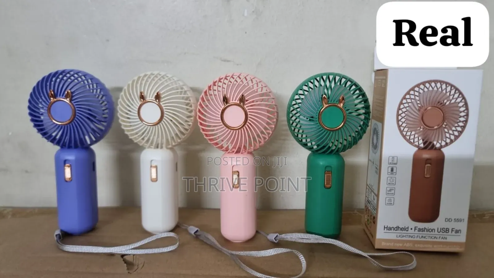 Hand Held Rechargable 2 Speed 2 Gear Lighting Mini Fan